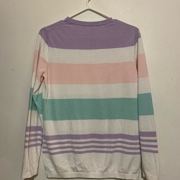 Tommy Hilfiger Preppy Striped pastel Sweater soft girl preppy - Picture 2 of 5